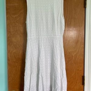 White A line mini dress